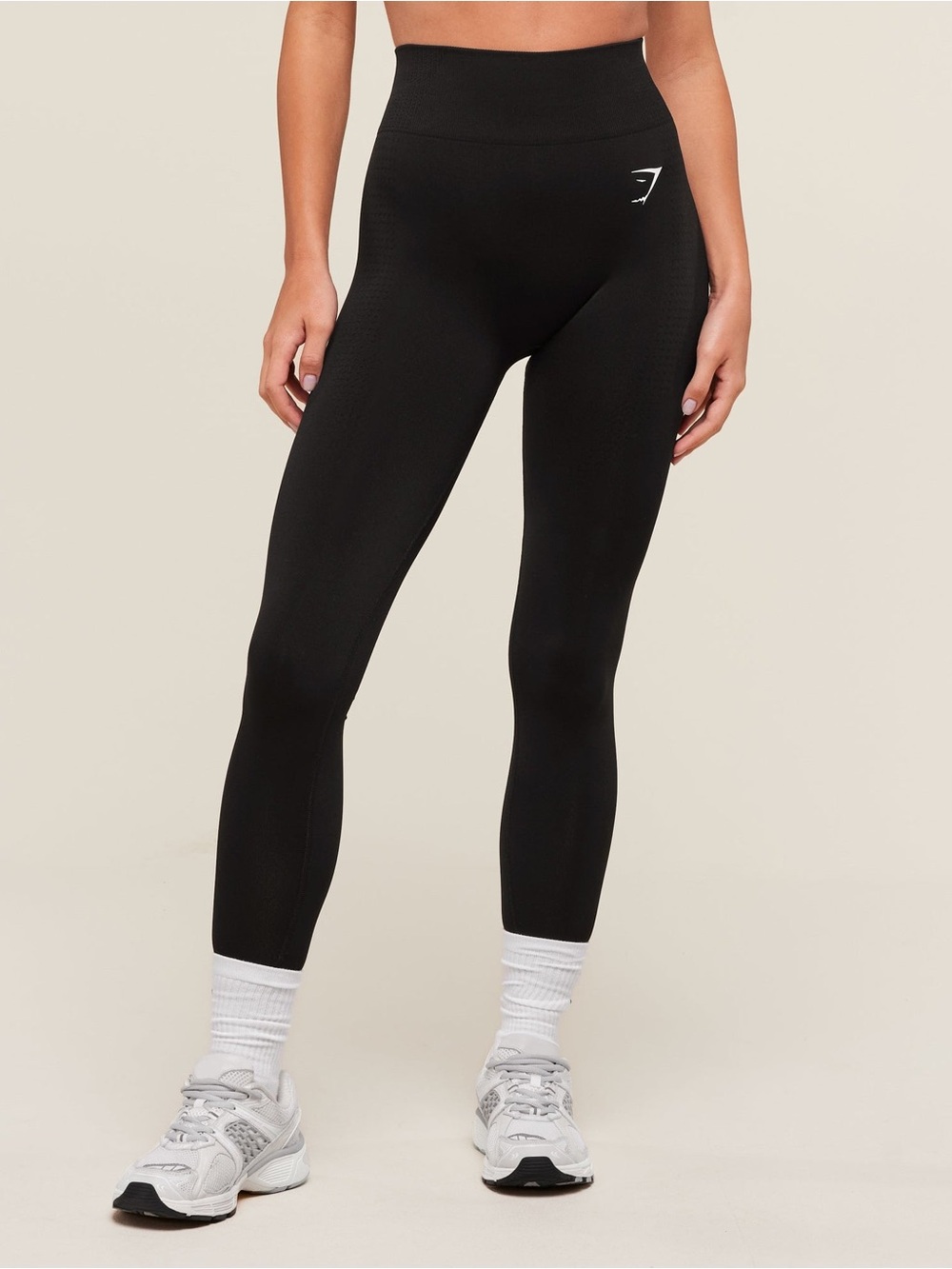 Gymshark Black High-Waist Performance Leggings with Logo